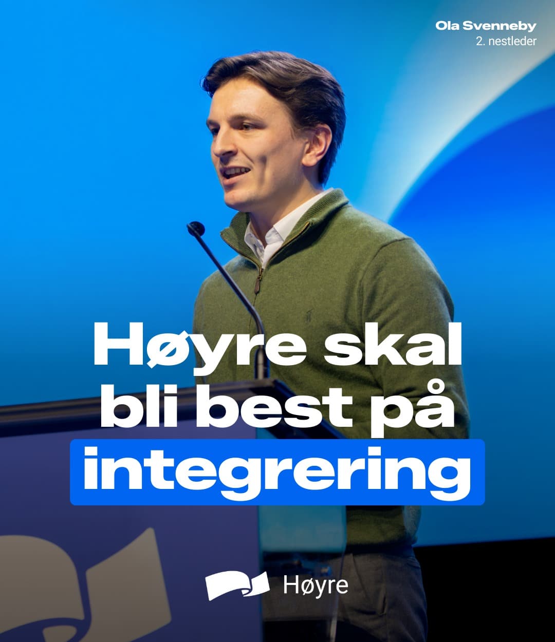 Høyre skal bli best på integrering